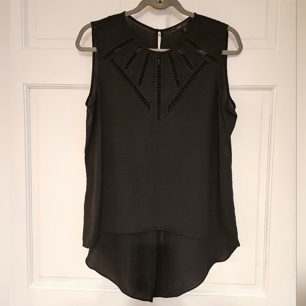 BCBG Max Azria Black Flowy Top
